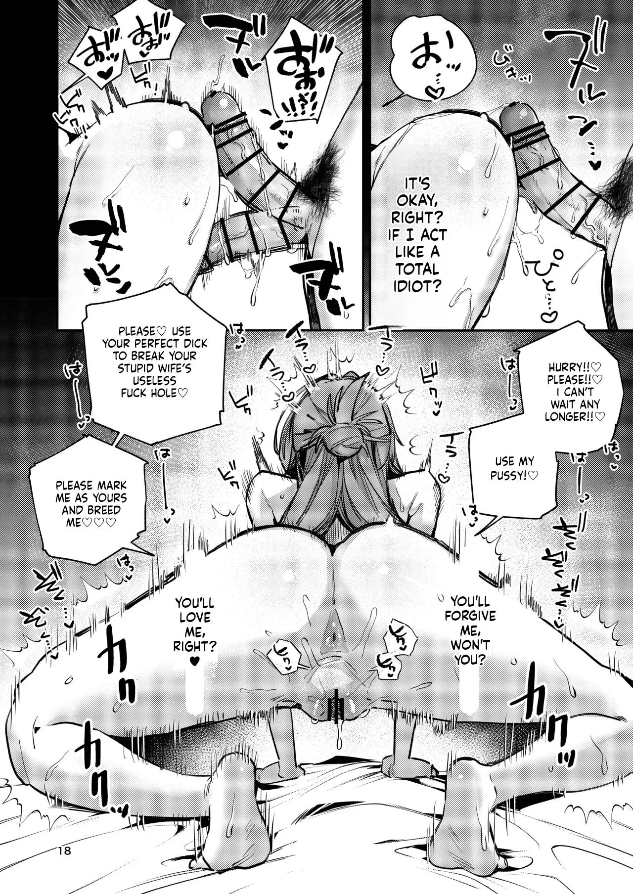 Hentai Manga Comic-Dumb wife, re-education.-Read-16